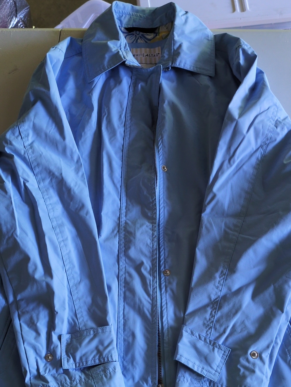 White Stag Light Blue Women's Trench Coat